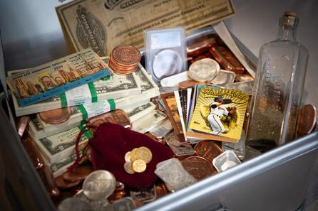 Yes, this is the real treasure No, you can't know its full contents.